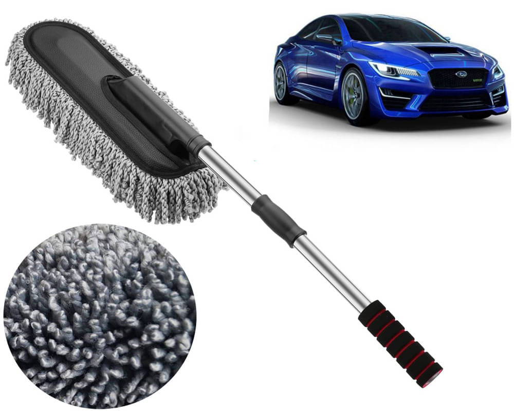     			Microfiber Flexible Duster, Car Cleaning Brushes, Dry / Wet Home, Kitchen, Office Cleaning Brush with Expandable Handle WRX