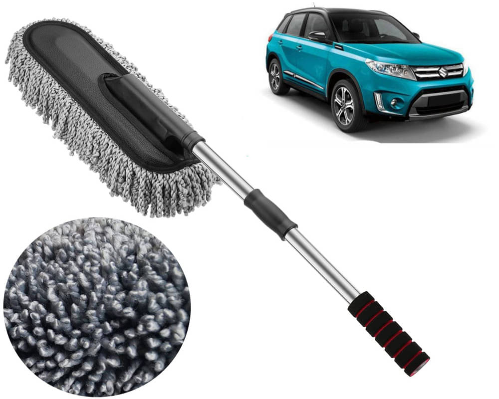     			Microfiber Flexible Duster, Car Cleaning Brushes, Dry / Wet Home, Kitchen, Office Cleaning Brush with Expandable Handle Grand Vitara