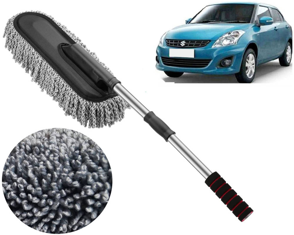     			Microfiber Flexible Duster, Car Cleaning Brushes, Dry / Wet Home, Kitchen, Office Cleaning Brush with Expandable Handle Swift Dzire Type -2