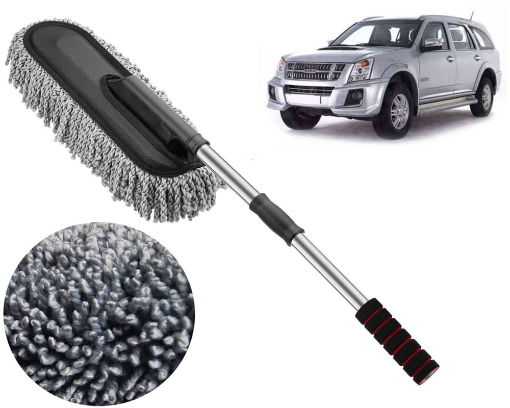     			Microfiber Flexible Duster, Car Cleaning Brushes, Dry / Wet Home, Kitchen, Office Cleaning Brush with Expandable Handle Isuzu MU 7