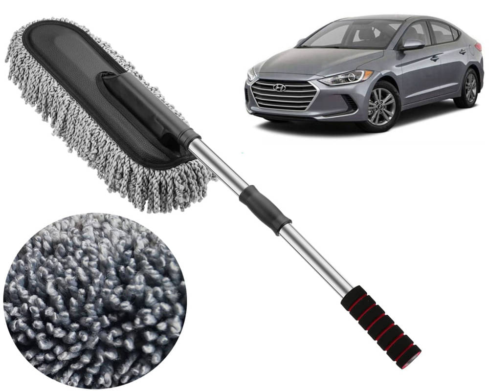     			Microfiber Flexible Duster, Car Cleaning Brushes, Dry / Wet Home, Kitchen, Office Cleaning Brush with Expandable Handle Elantra 2017