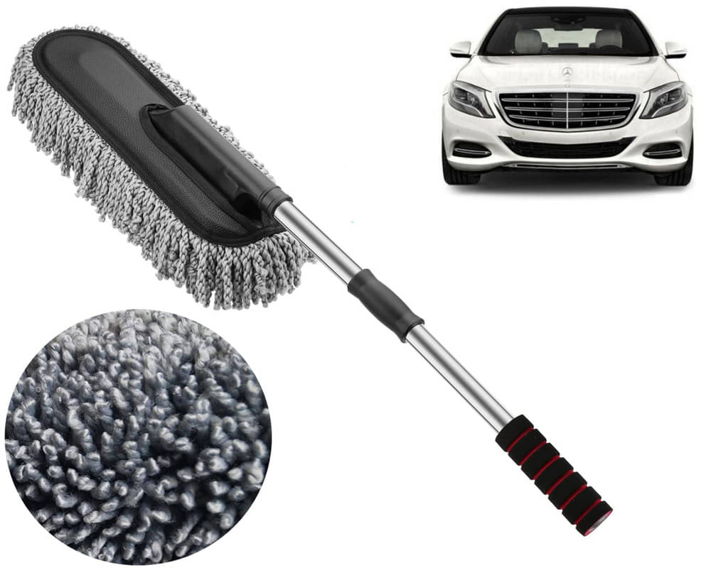    			Microfiber Flexible Duster, Car Cleaning Brushes, Dry / Wet Home, Kitchen, Office Cleaning Brush with Expandable Handle Benz S Class