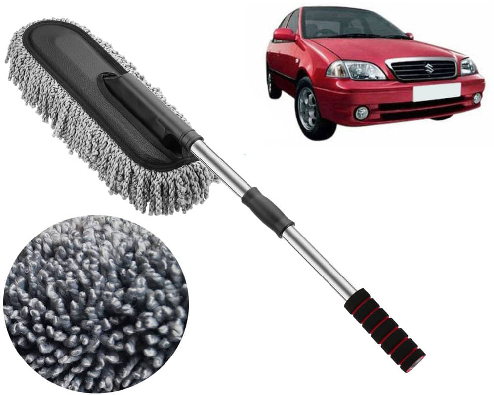     			Microfiber Flexible Duster, Car Cleaning Brushes, Dry / Wet Home, Kitchen, Office Cleaning Brush with Expandable Handle Esteem