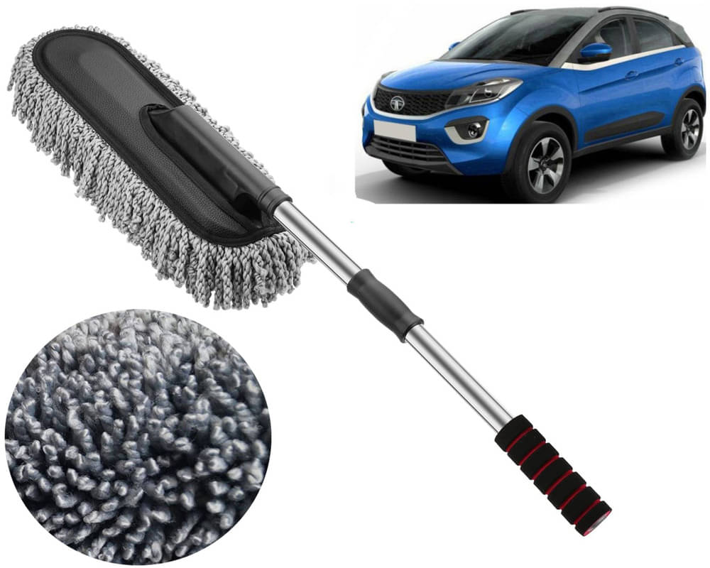     			Microfiber Flexible Duster, Car Cleaning Brushes, Dry / Wet Home, Kitchen, Office Cleaning Brush with Expandable Handle Nexon