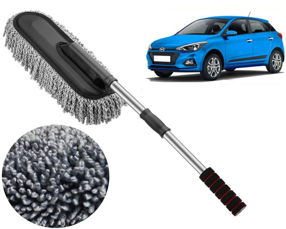     			Microfiber Flexible Duster, Car Cleaning Brushes, Dry / Wet Home, Kitchen, Office Cleaning Brush with Expandable Handle I20 Elite 2018