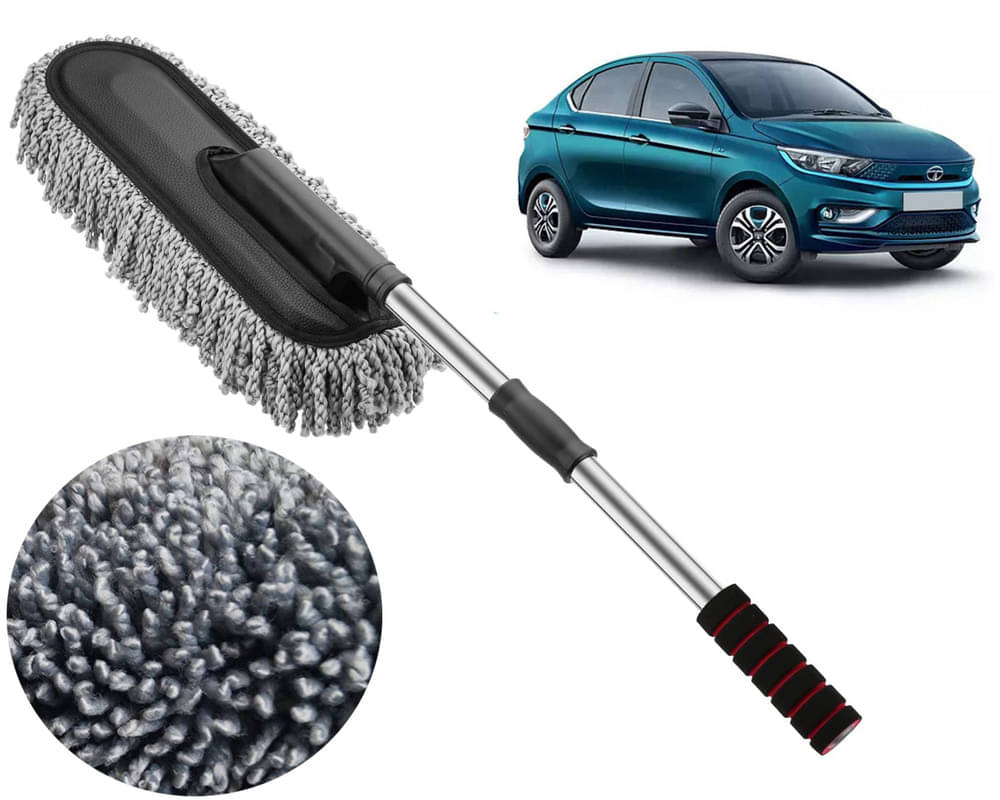     			Microfiber Flexible Duster, Car Cleaning Brushes, Dry / Wet Home, Kitchen, Office Cleaning Brush with Expandable Handle Tiago EV