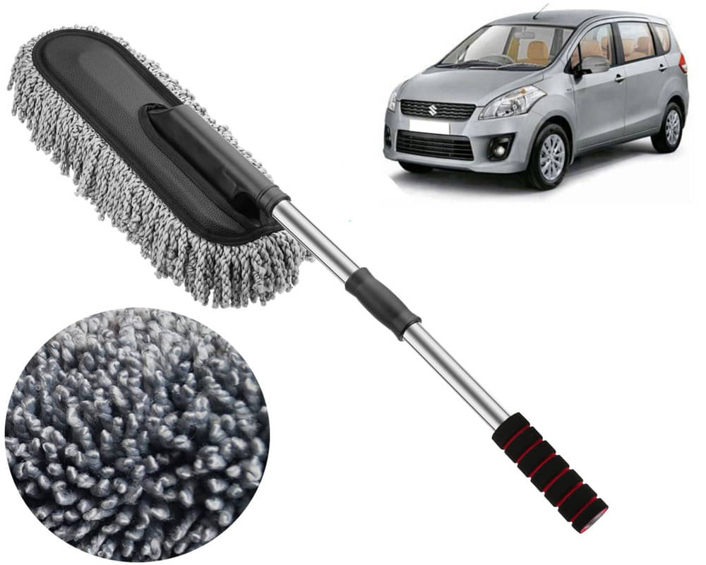     			Microfiber Flexible Duster, Car Cleaning Brushes, Dry / Wet Home, Kitchen, Office Cleaning Brush with Expandable Handle Ertiga Type-1