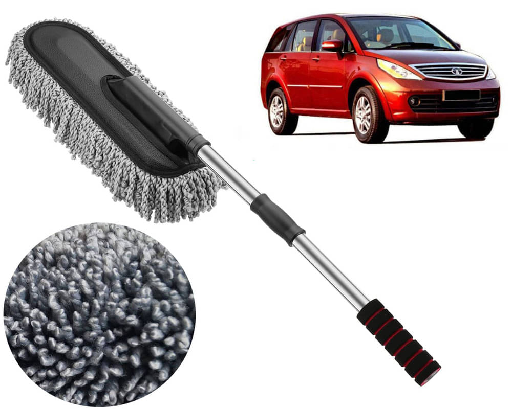     			Microfiber Flexible Duster, Car Cleaning Brushes, Dry / Wet Home, Kitchen, Office Cleaning Brush with Expandable Handle Aria