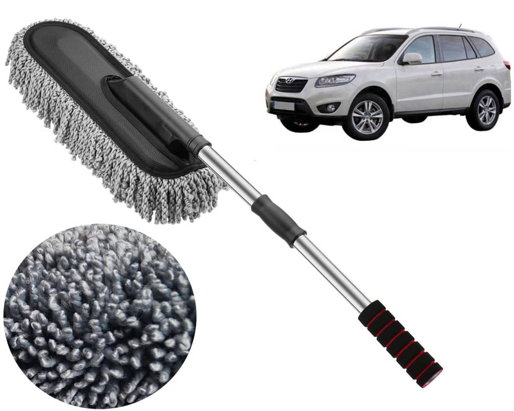     			Microfiber Flexible Duster, Car Cleaning Brushes, Dry / Wet Home, Kitchen, Office Cleaning Brush with Expandable Handle Terracan