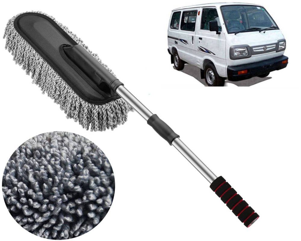     			Microfiber Flexible Duster, Car Cleaning Brushes, Dry / Wet Home, Kitchen, Office Cleaning Brush with Expandable Handle Omni