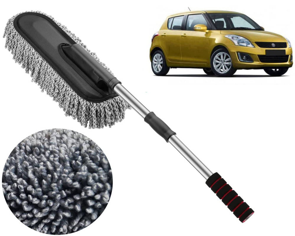     			Microfiber Flexible Duster, Car Cleaning Brushes, Dry / Wet Home, Kitchen, Office Cleaning Brush with Expandable Handle Swift