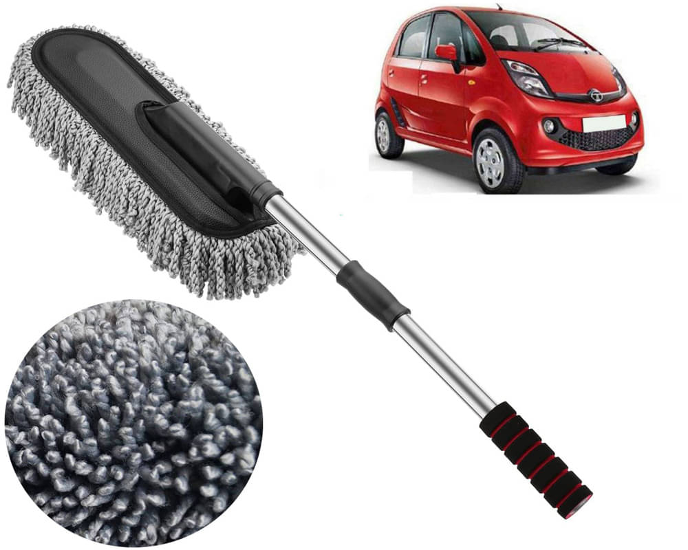     			Microfiber Flexible Duster, Car Cleaning Brushes, Dry / Wet Home, Kitchen, Office Cleaning Brush with Expandable Handle Nano Genx