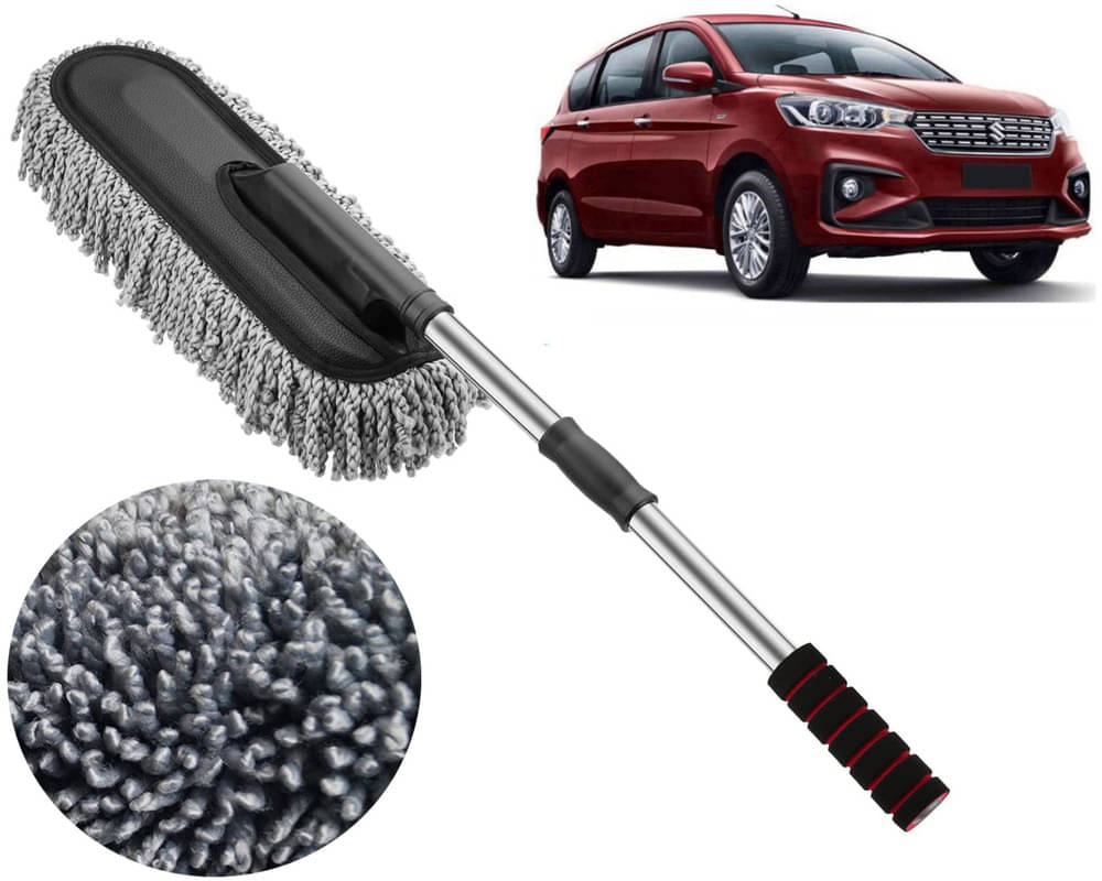     			Microfiber Flexible Duster, Car Cleaning Brushes, Dry / Wet Home, Kitchen, Office Cleaning Brush with Expandable Handle Ertiga 2019