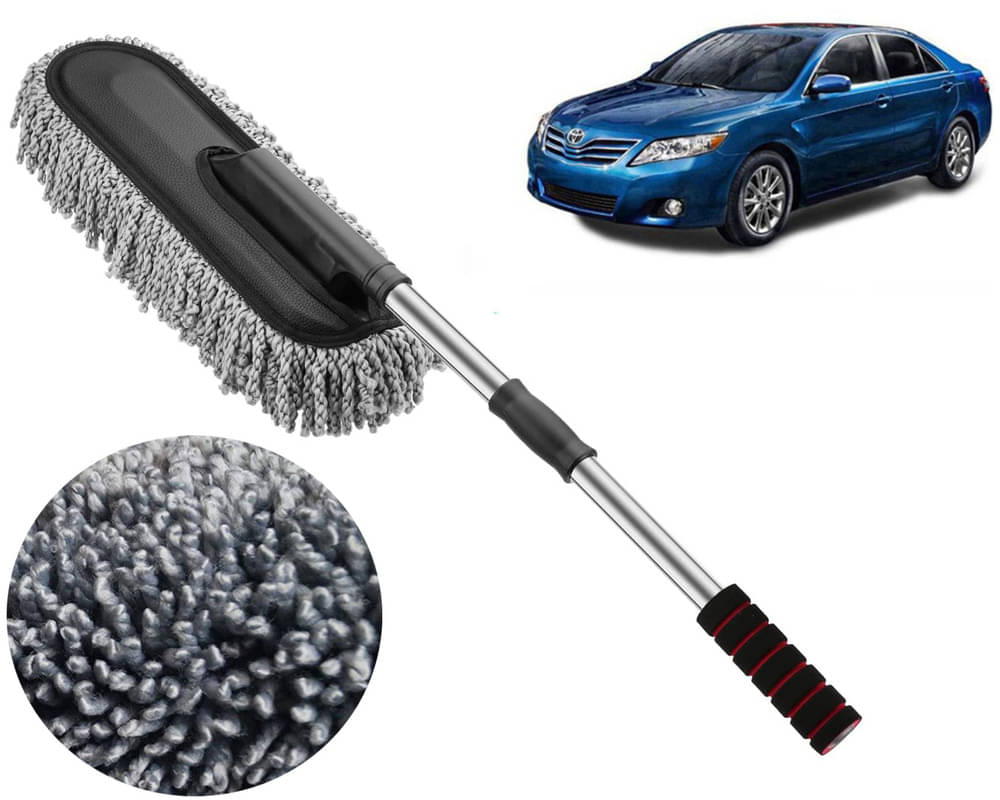     			Microfiber Flexible Duster, Car Cleaning Brushes, Dry / Wet Home, Kitchen, Office Cleaning Brush with Expandable Handle Camry