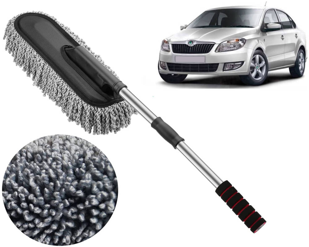     			Microfiber Flexible Duster, Car Cleaning Brushes, Dry / Wet Home, Kitchen, Office Cleaning Brush with Expandable Handle Rapid