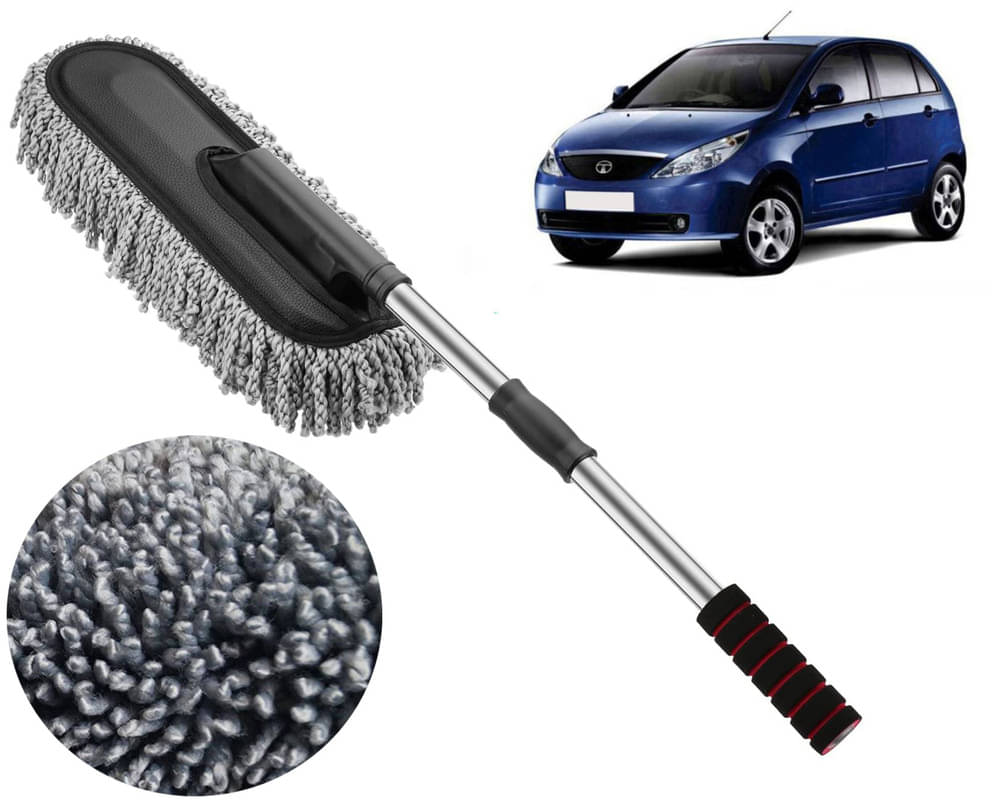     			Microfiber Flexible Duster, Car Cleaning Brushes, Dry / Wet Home, Kitchen, Office Cleaning Brush with Expandable Handle Indica Vista