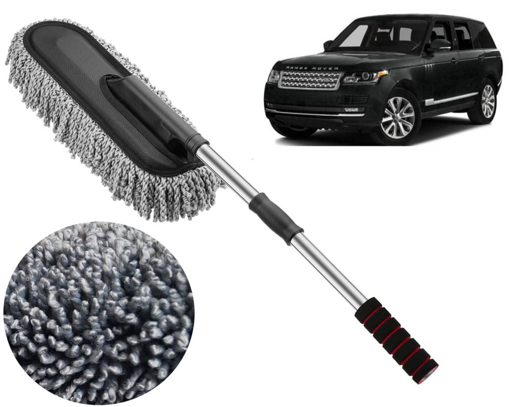     			Microfiber Flexible Duster, Car Cleaning Brushes, Dry / Wet Home, Kitchen, Office Cleaning Brush with Expandable Handle Range Rover
