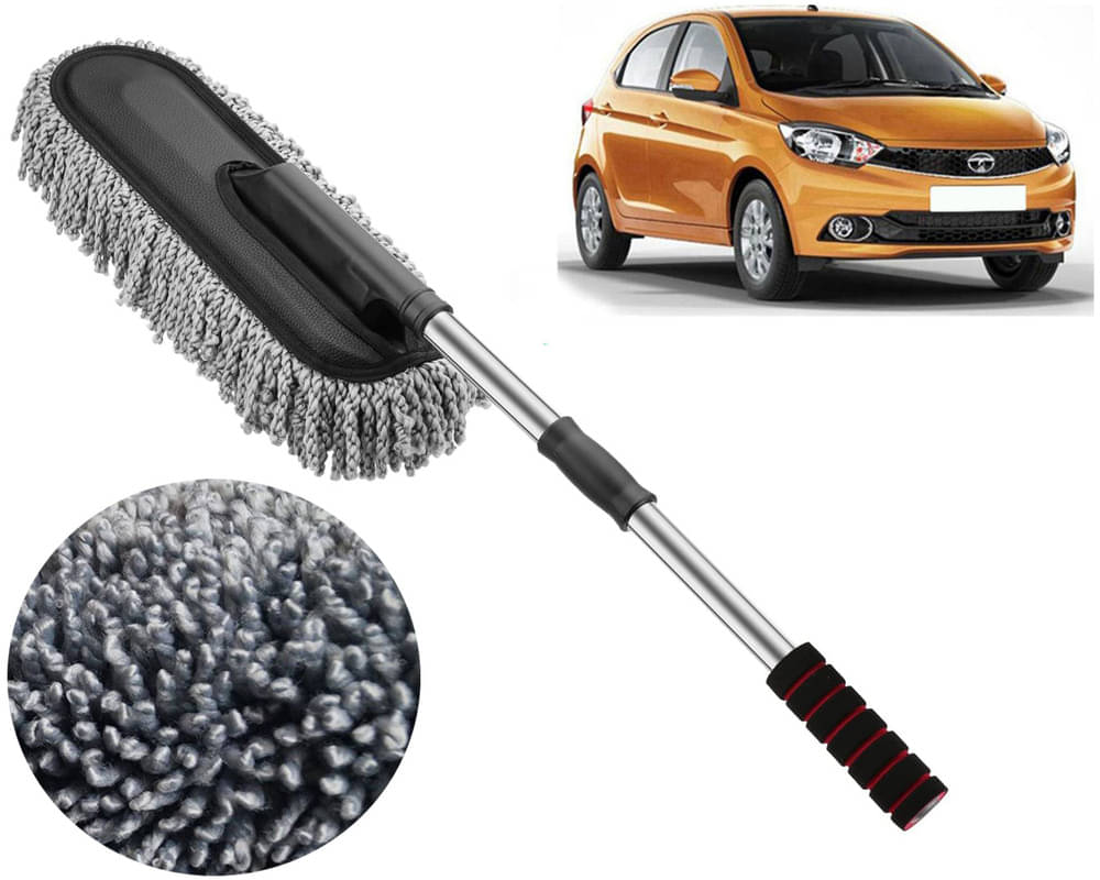     			Microfiber Flexible Duster, Car Cleaning Brushes, Dry / Wet Home, Kitchen, Office Cleaning Brush with Expandable Handle Tiago