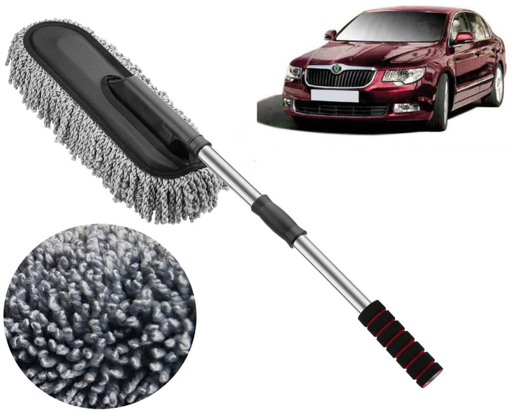     			Microfiber Flexible Duster, Car Cleaning Brushes, Dry / Wet Home, Kitchen, Office Cleaning Brush with Expandable Handle Superb