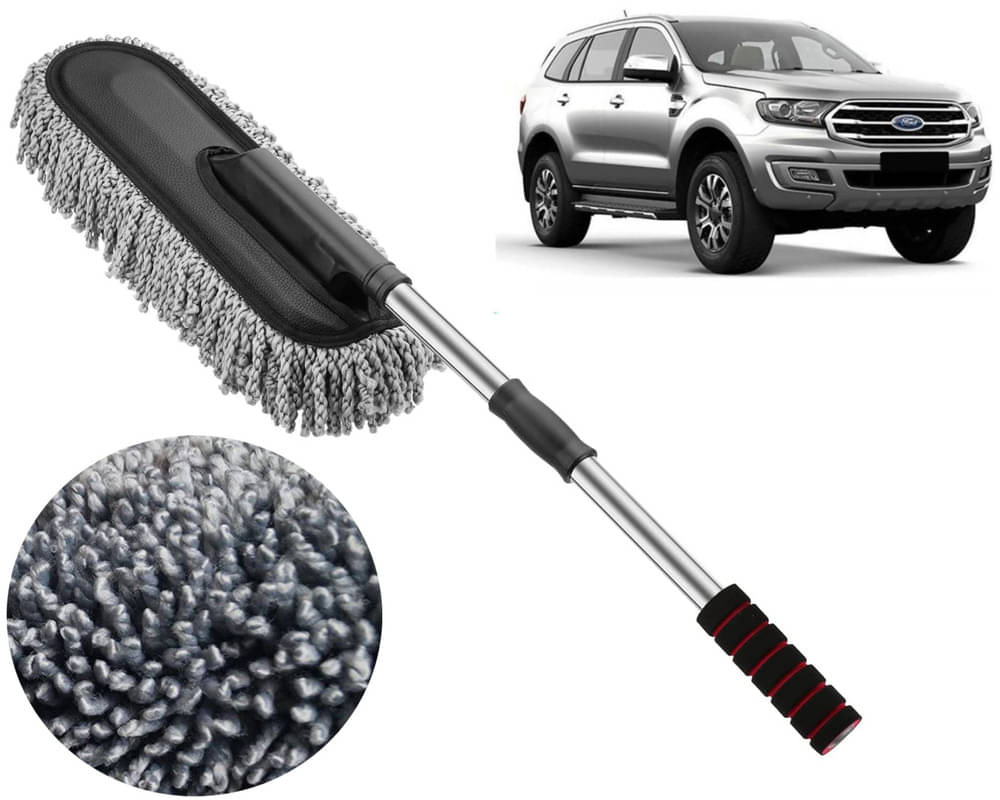     			Microfiber Flexible Duster, Car Cleaning Brushes, Dry / Wet Home, Kitchen, Office Cleaning Brush with Expandable Handle Endeavour 2019