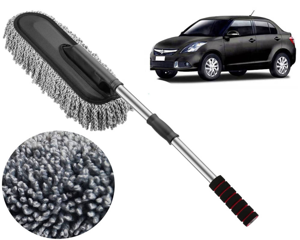     			Microfiber Flexible Duster, Car Cleaning Brushes, Dry / Wet Home, Kitchen, Office Cleaning Brush with Expandable Handle Swift Dzire Type -3