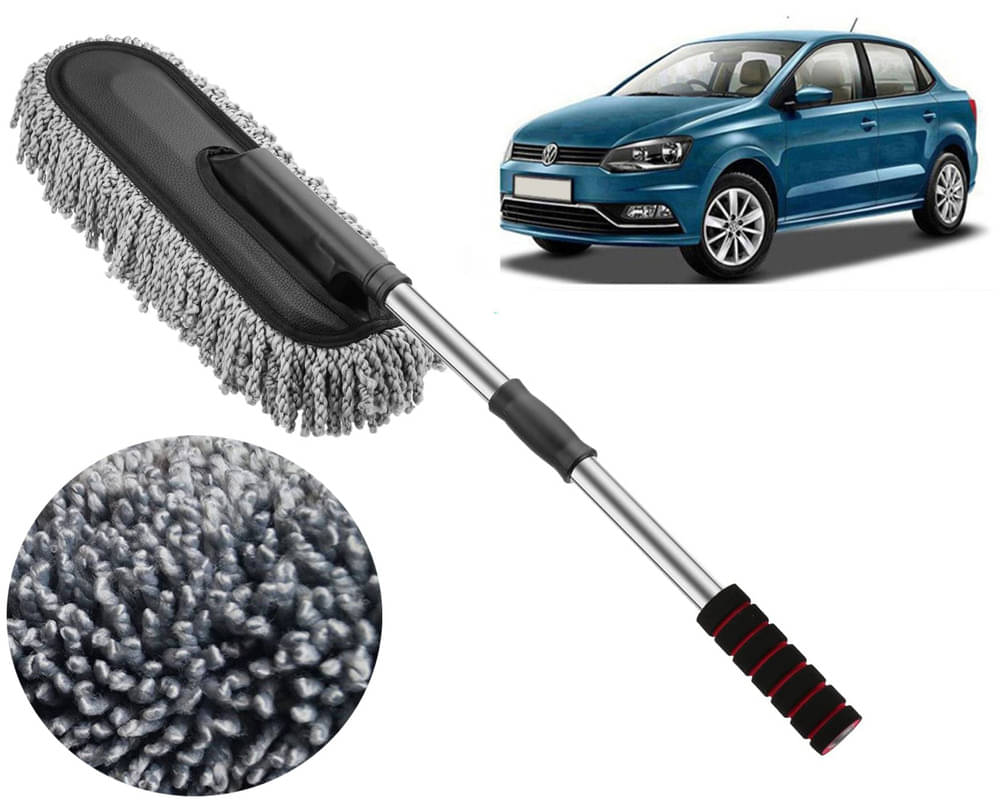     			Microfiber Flexible Duster, Car Cleaning Brushes, Dry / Wet Home, Kitchen, Office Cleaning Brush with Expandable Handle Ameo