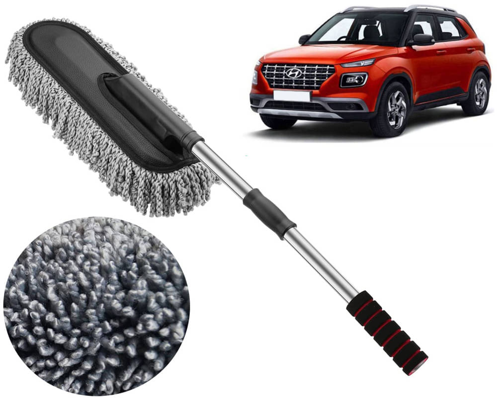     			Microfiber Flexible Duster, Car Cleaning Brushes, Dry / Wet Home, Kitchen, Office Cleaning Brush with Expandable Handle Venue