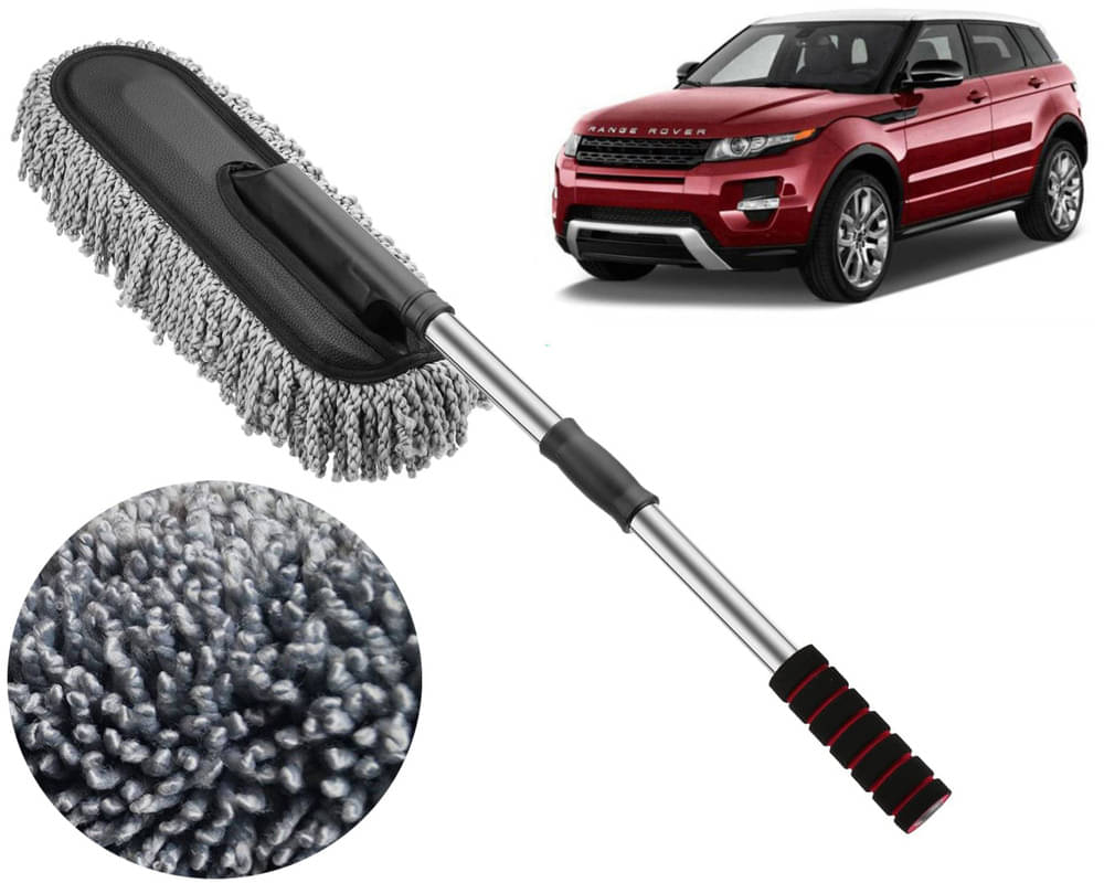     			Microfiber Flexible Duster, Car Cleaning Brushes, Dry / Wet Home, Kitchen, Office Cleaning Brush with Expandable Handle Rover Evoque