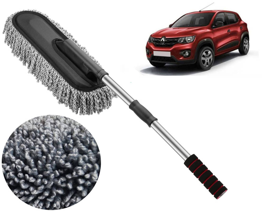     			Microfiber Flexible Duster, Car Cleaning Brushes, Dry / Wet Home, Kitchen, Office Cleaning Brush with Expandable Handle Kwid