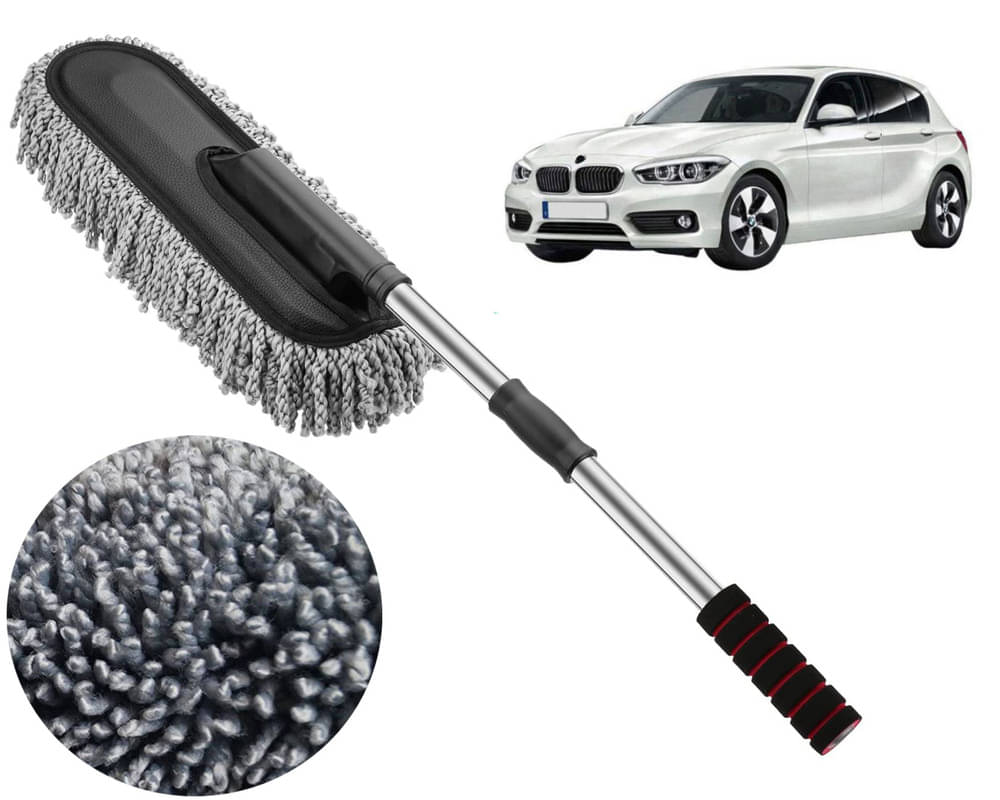     			Microfiber Flexible Duster, Car Cleaning Brushes, Dry / Wet Home, Kitchen, Office Cleaning Brush with Expandable Handle 1 Series