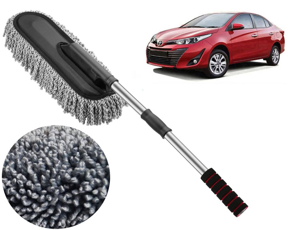     			Microfiber Flexible Duster, Car Cleaning Brushes, Dry / Wet Home, Kitchen, Office Cleaning Brush with Expandable Handle Yaris