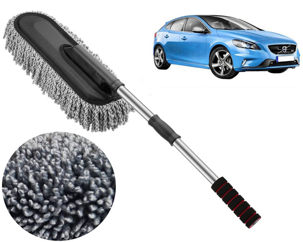     			Microfiber Flexible Duster, Car Cleaning Brushes, Dry / Wet Home, Kitchen, Office Cleaning Brush with Expandable Handle V40