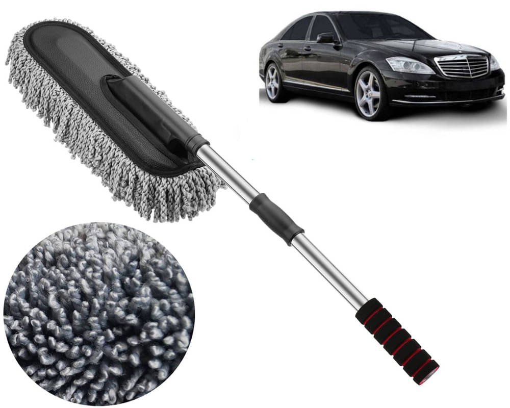     			Microfiber Flexible Duster, Car Cleaning Brushes, Dry / Wet Home, Kitchen, Office Cleaning Brush with Expandable Handle Benz S320