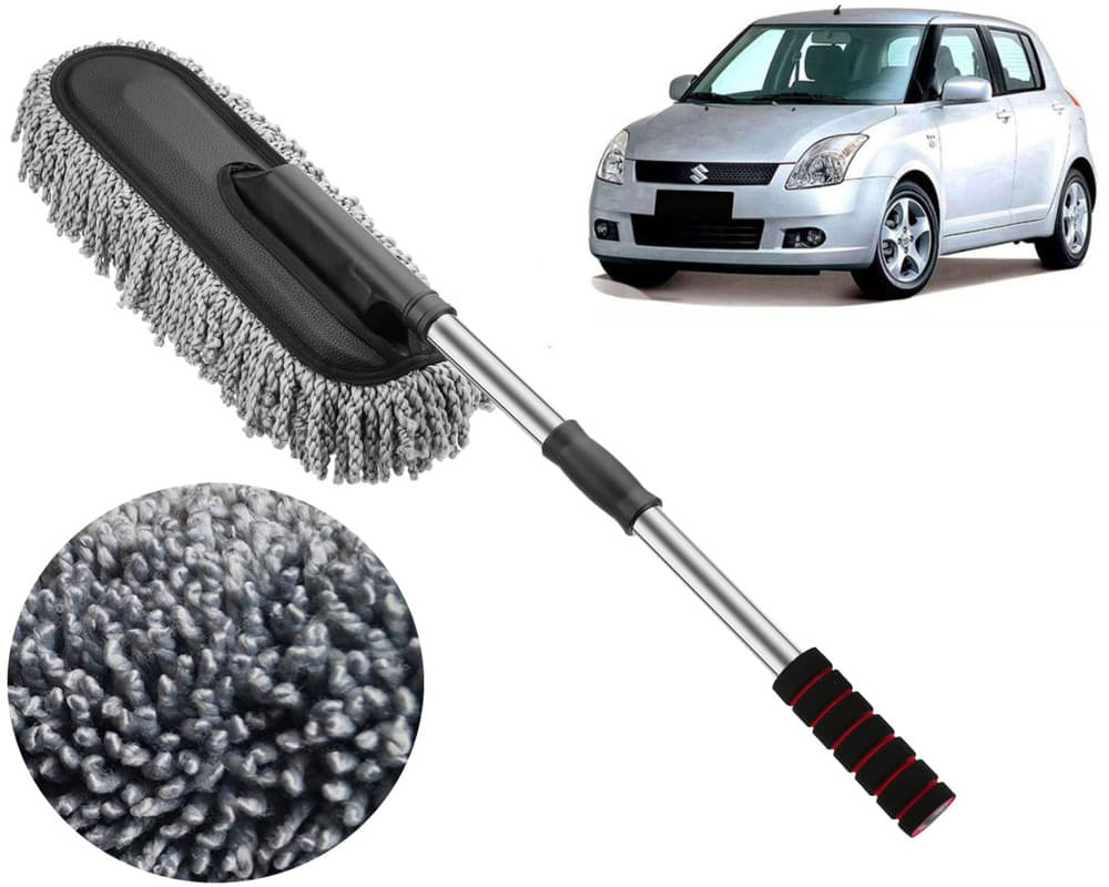     			Microfiber Flexible Duster, Car Cleaning Brushes, Dry / Wet Home, Kitchen, Office Cleaning Brush with Expandable Handle Swift Type -1