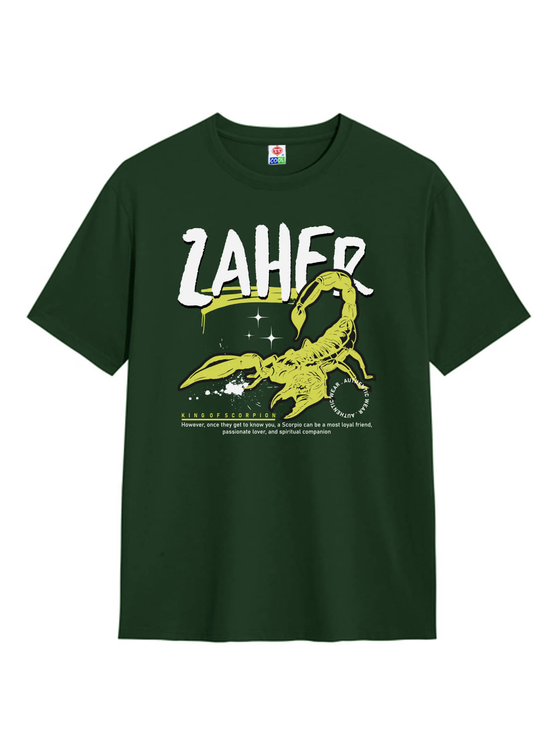     			TT Men Cotton Regular Fit Printed T-Shirt ( Green )