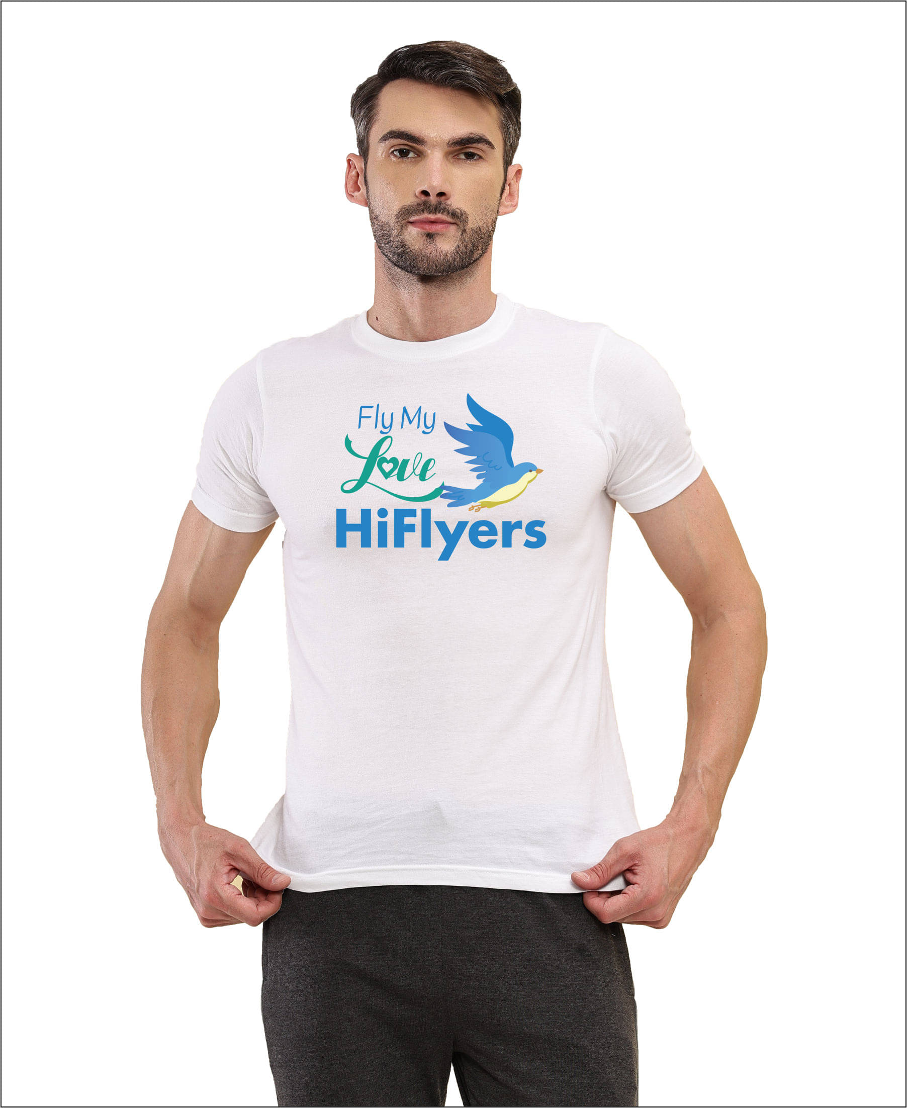     			TT Men Cotton Regular Fit Printed T-Shirt ( White )