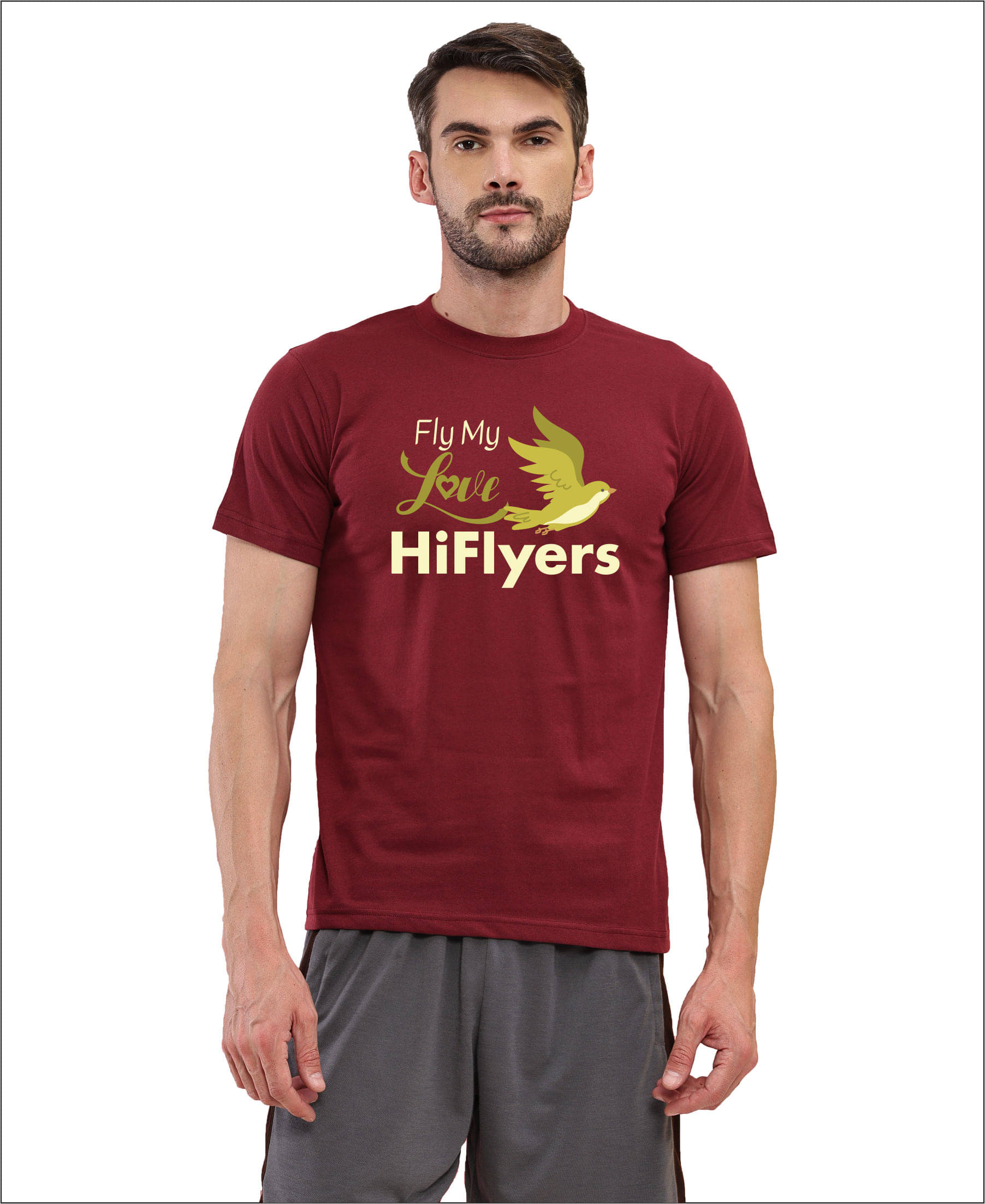 TT Men Cotton Regular Fit Printed T-Shirt ( Red ) TT Men Cotton Regular Fit Printed T-Shirt ( Red )