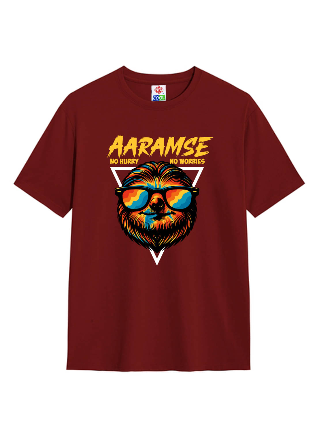     			TT Men Cotton Regular Fit Printed T-Shirt ( Red )