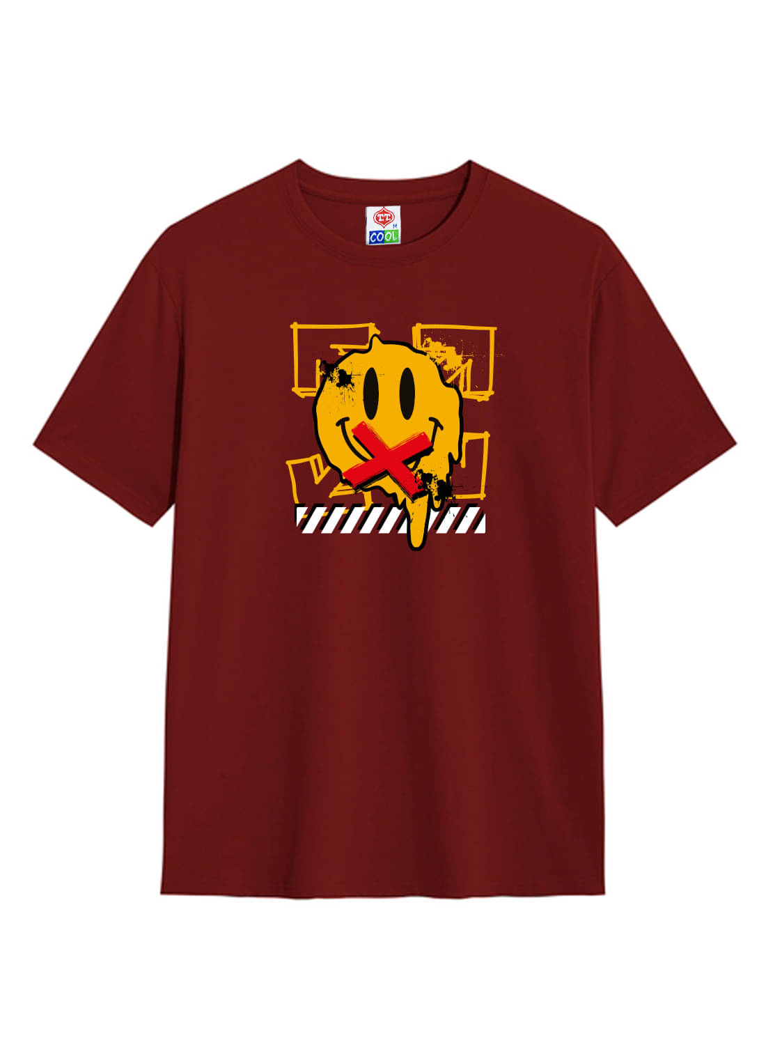     			TT Men Cotton Regular Fit Printed T-Shirt ( Red )