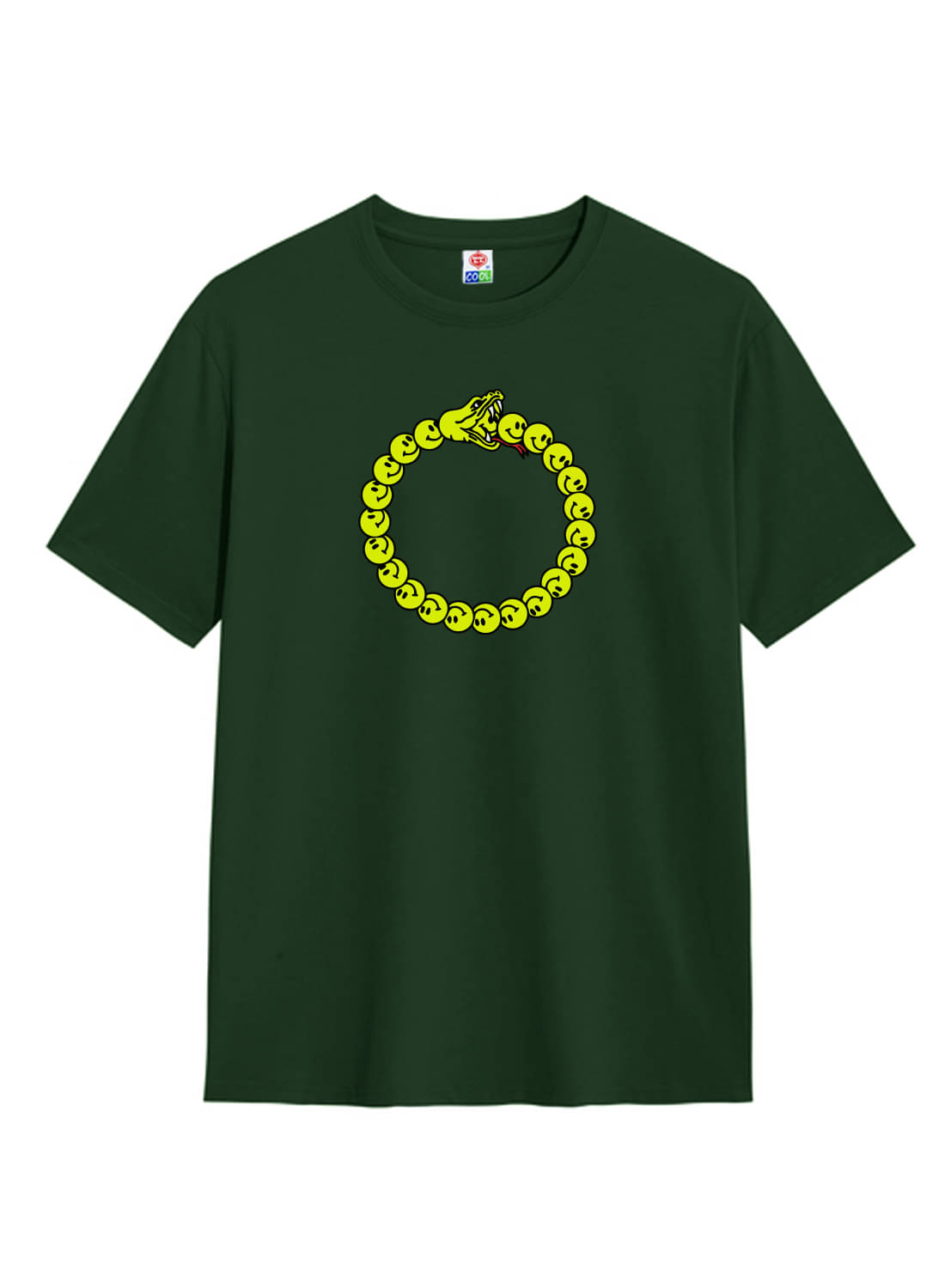     			TT Men Cotton Regular Fit Printed T-Shirt ( Green )