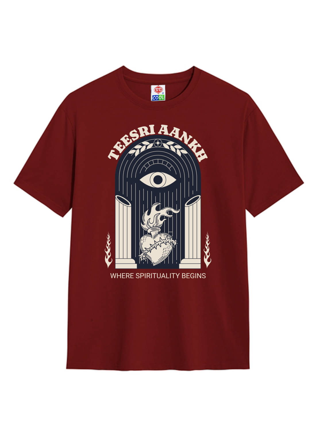 TT Men Cotton Regular Fit Printed T-Shirt ( Red ) TT Men Cotton Regular Fit Printed T-Shirt ( Red )