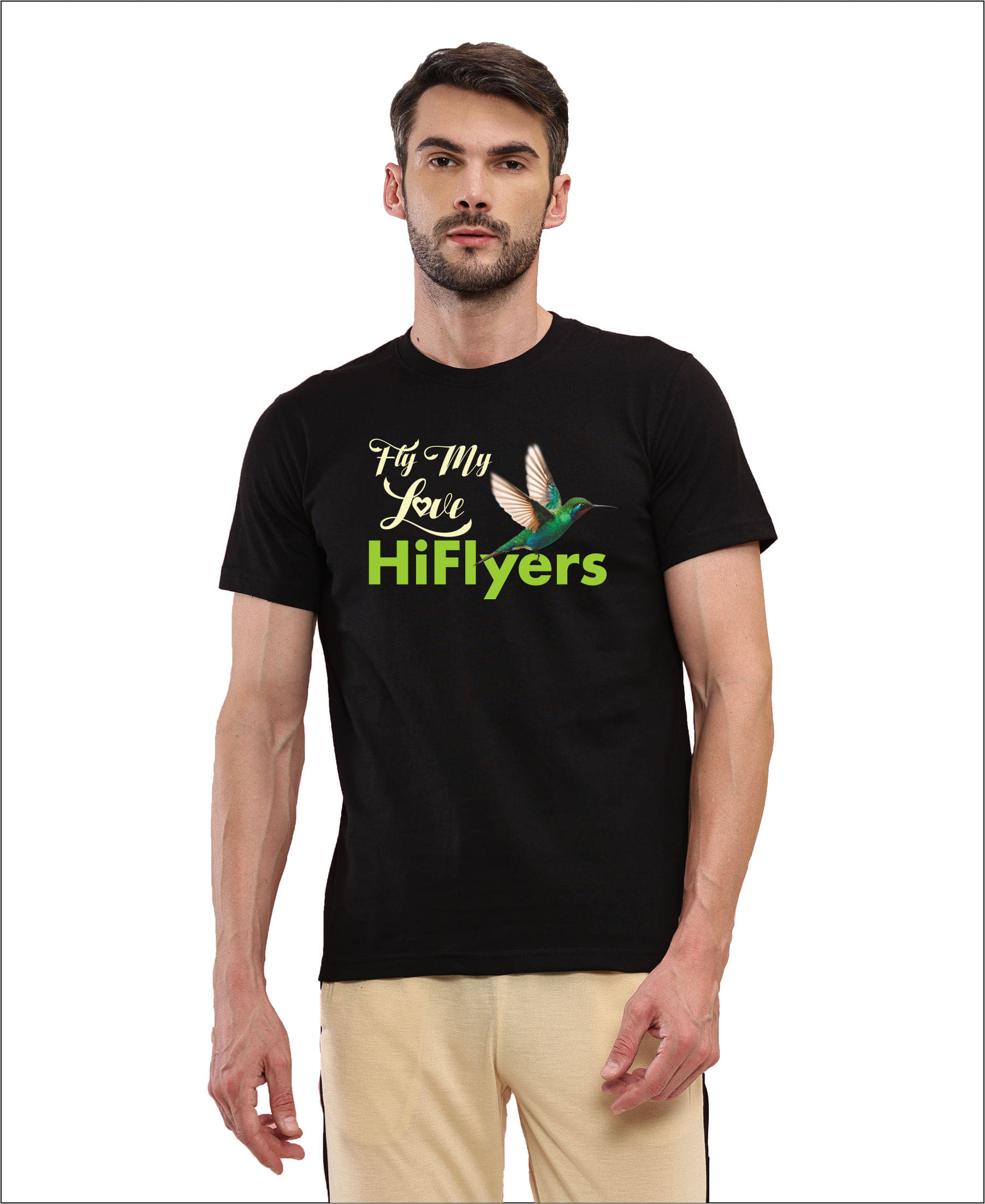 TT Men Cotton Regular Fit Printed T-Shirt ( Black ) TT Men Cotton Regular Fit Printed T-Shirt ( Black )