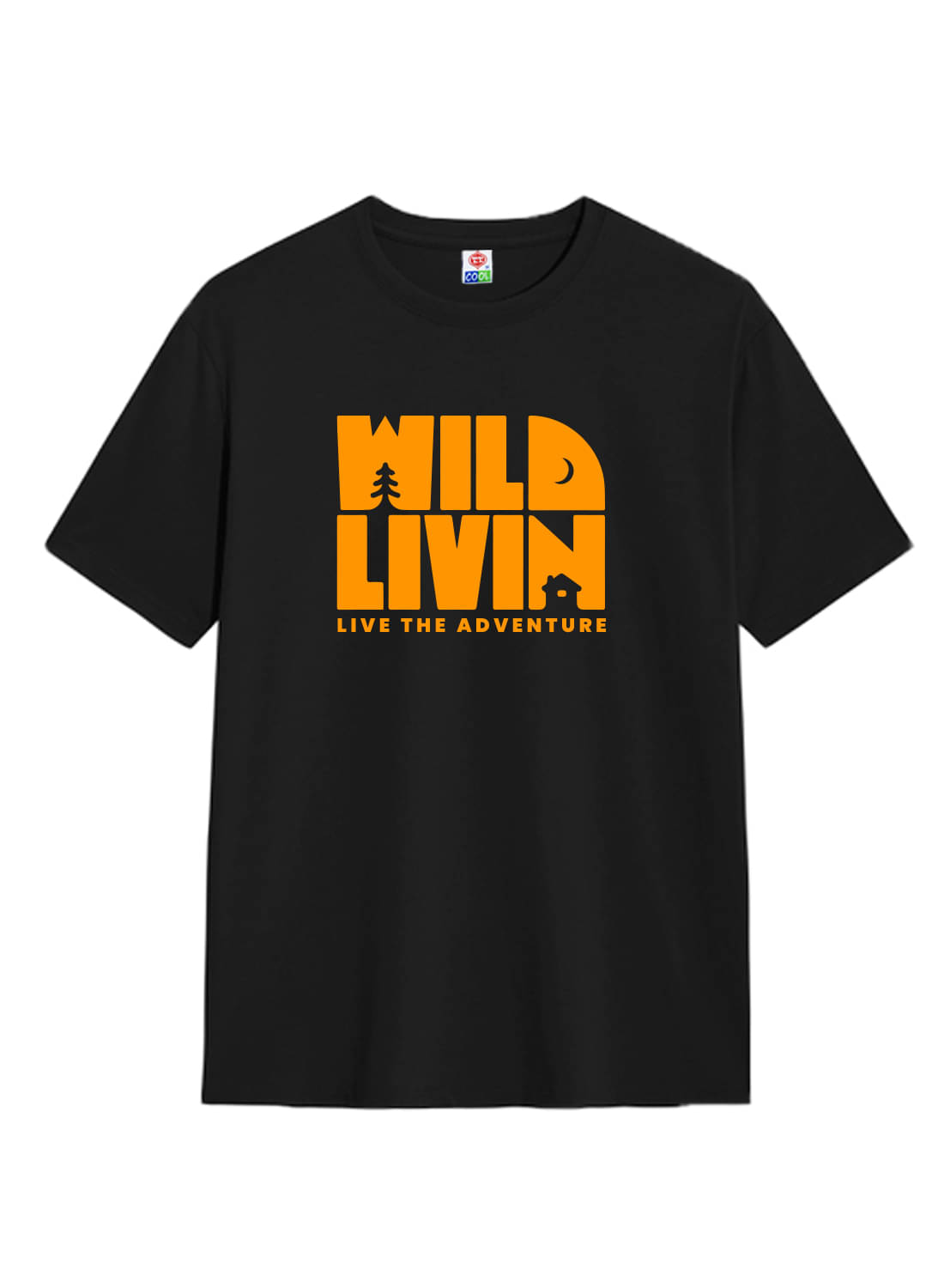     			TT Men Cotton Regular Fit Printed T-Shirt ( Black )