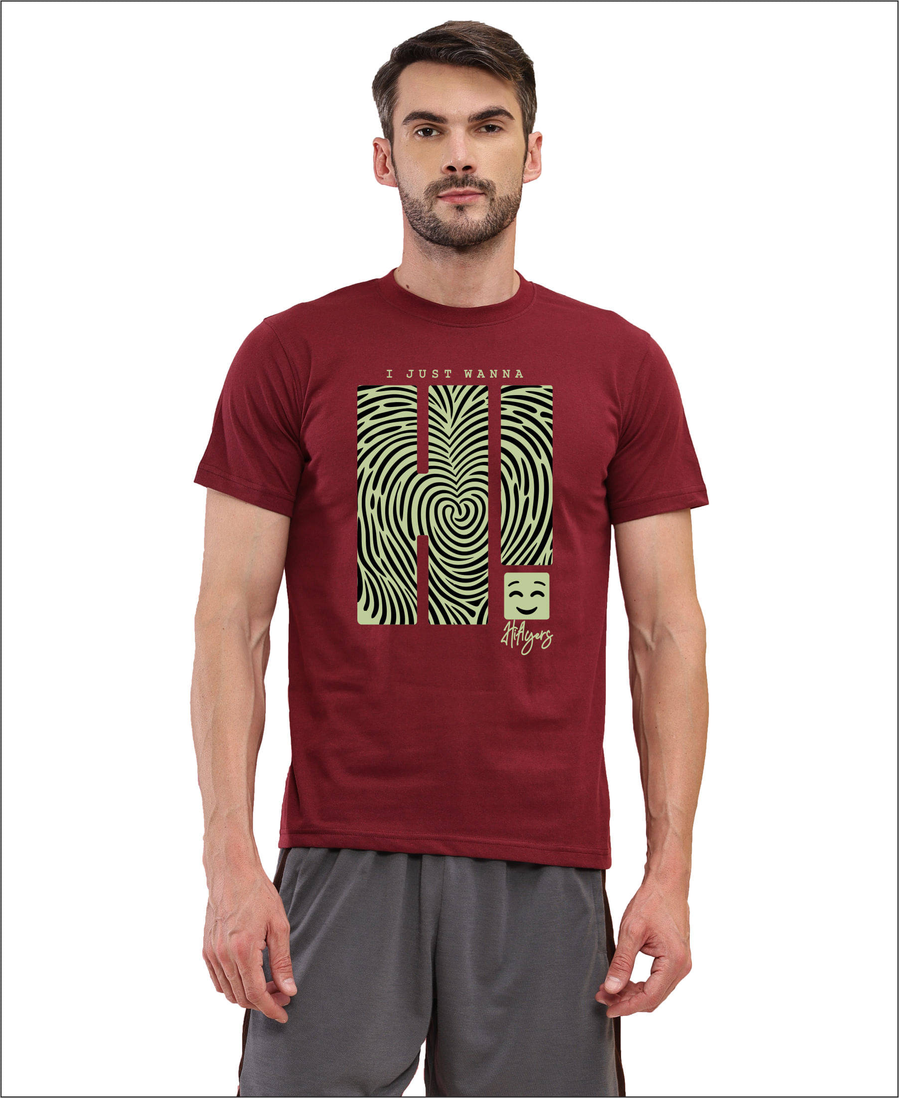     			TT Men Cotton Regular Fit Printed T-Shirt ( Red )