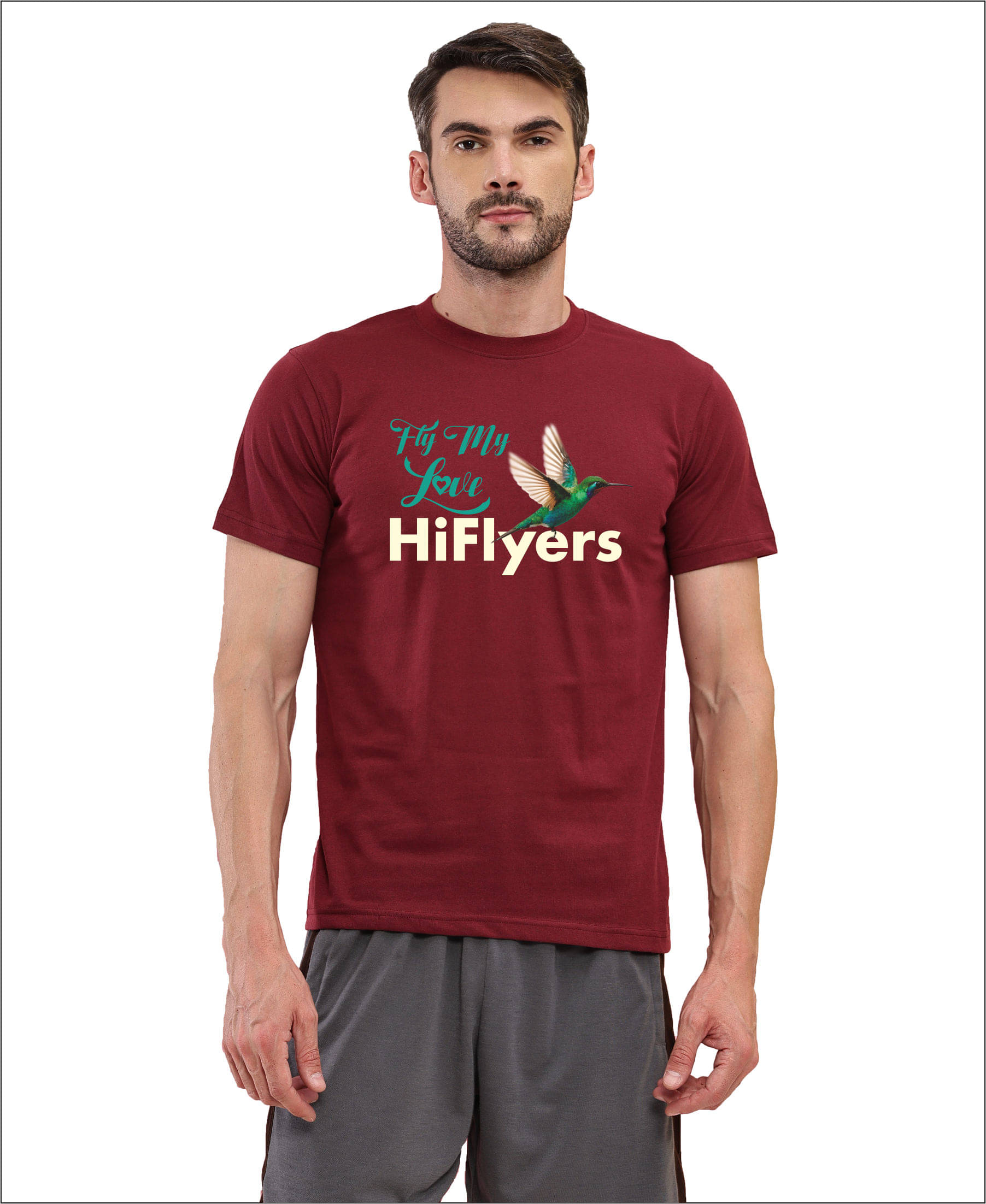     			TT Men Cotton Regular Fit Printed T-Shirt ( Red )