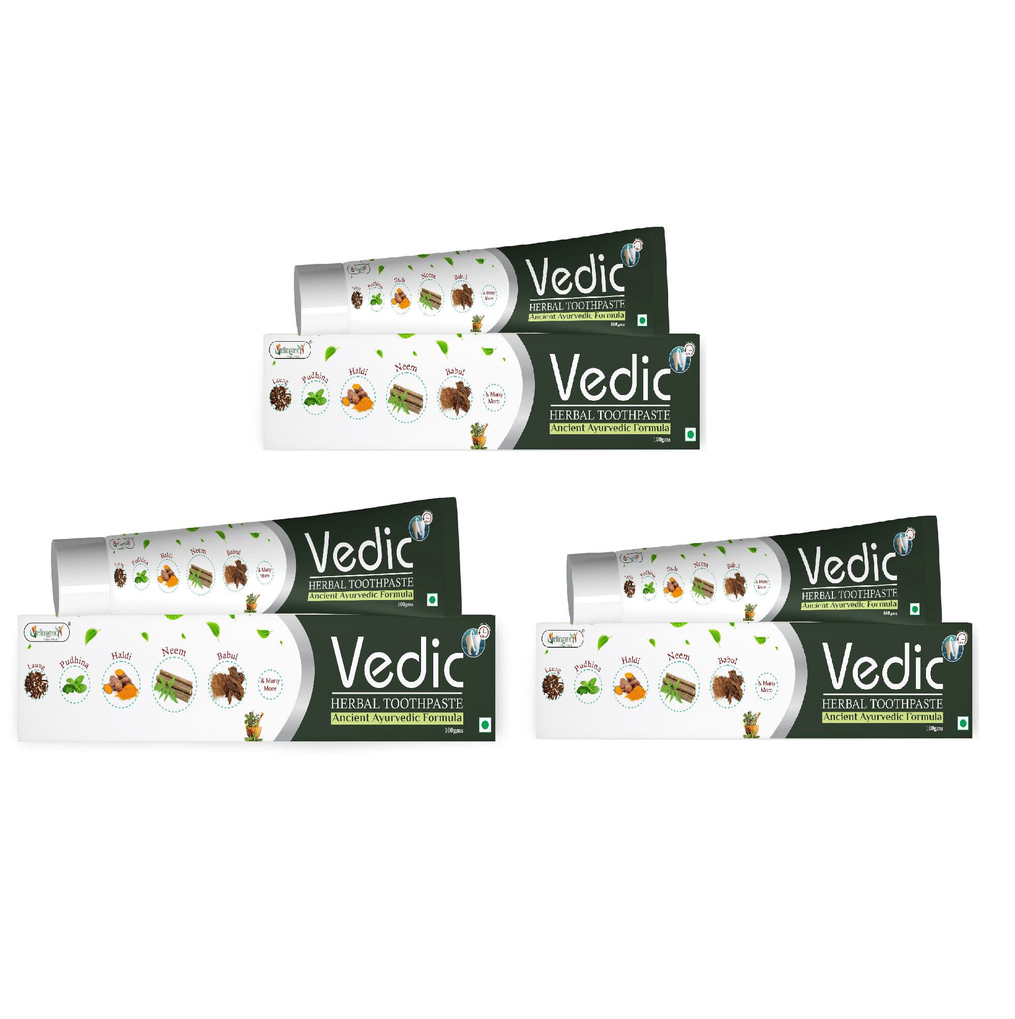 Vringra Germ Protection Toothpaste Pack of 3 Vringra Germ Protection Toothpaste Pack of 3