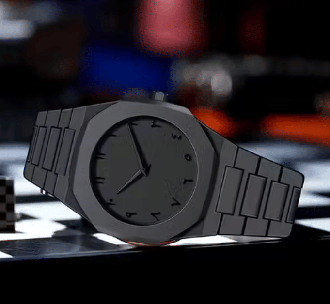     			Abrexo Black Stainless Steel Analog Men's Watch