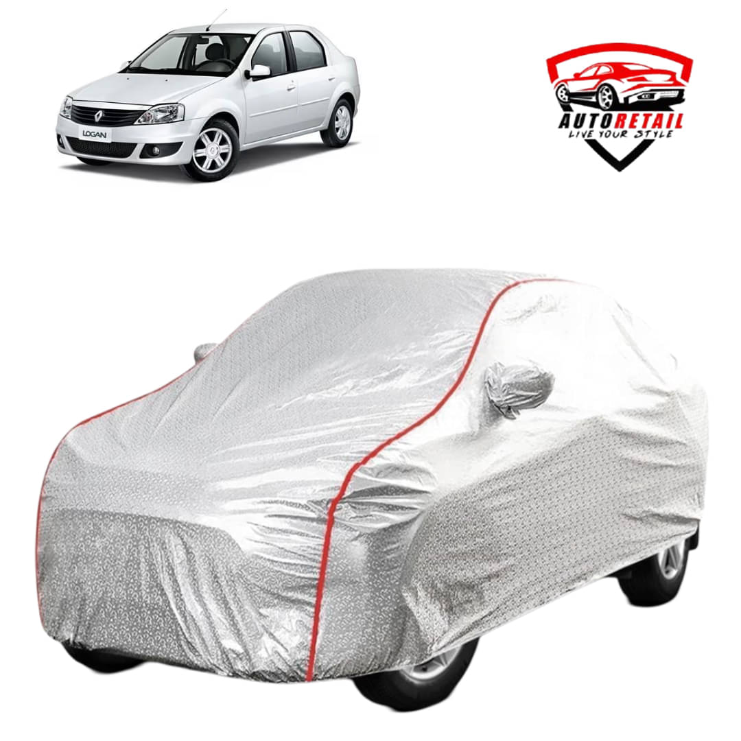     			AutoRetail Car Body Cover for Mahindra Renault Logan Edge With Mirror Pocket ( Pack of 1 ) , Silver