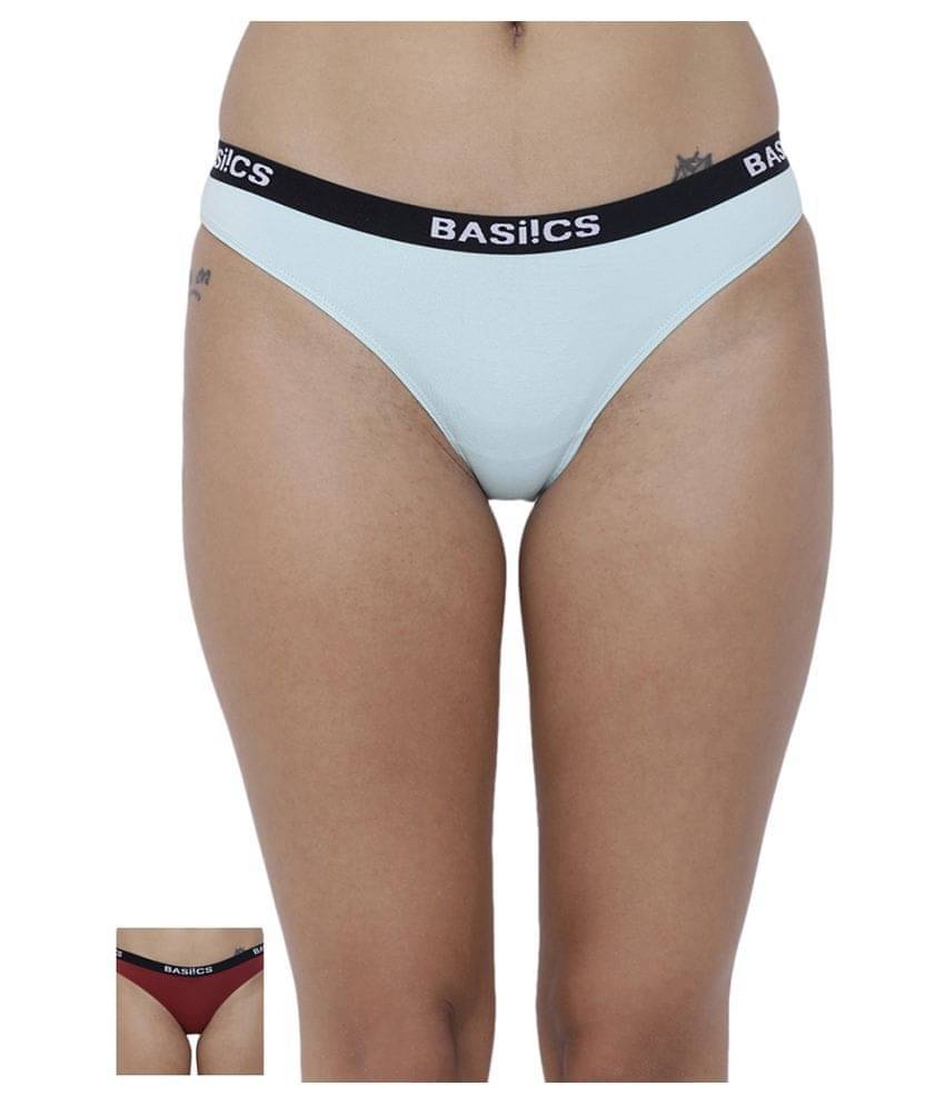 BASIICS By La Intimo Cotton Briefs ( Multi Color , Pack of 2 ) BASIICS By La Intimo Cotton Briefs ( Multi Color , Pack of 2 )