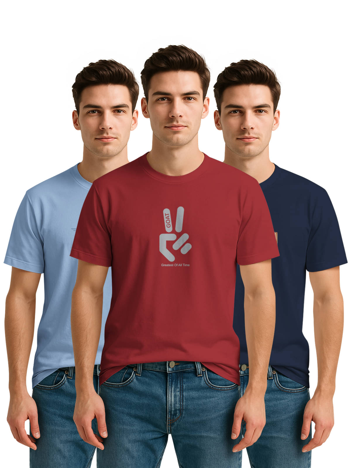     			BULLMER Men Cotton Blend Regular Fit Printed T-Shirt ( Multicolor )